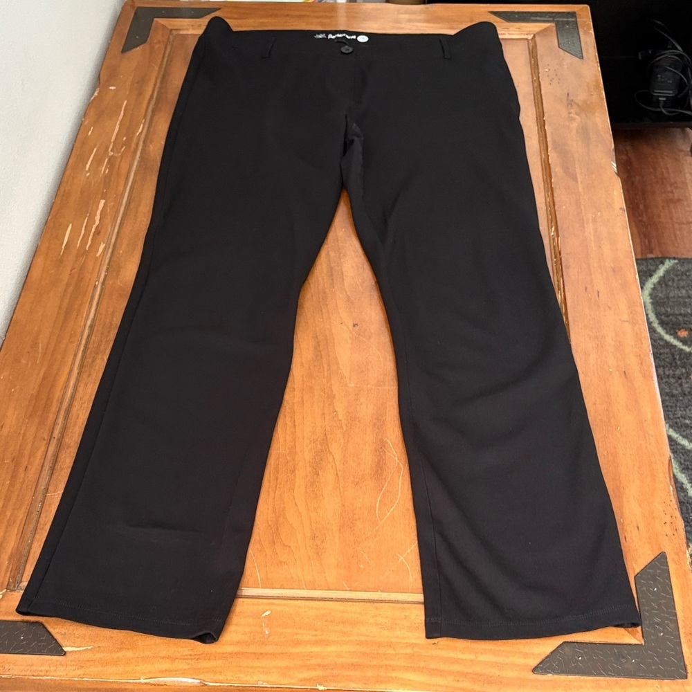 Betabrand  Sleek Black Dress Pants Size 2XL Long
